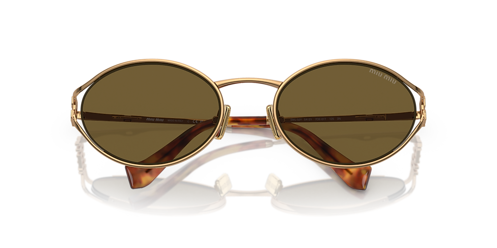 Miu Miu MU 52YS L (54 - 21) with Brown lenses and Gold frame