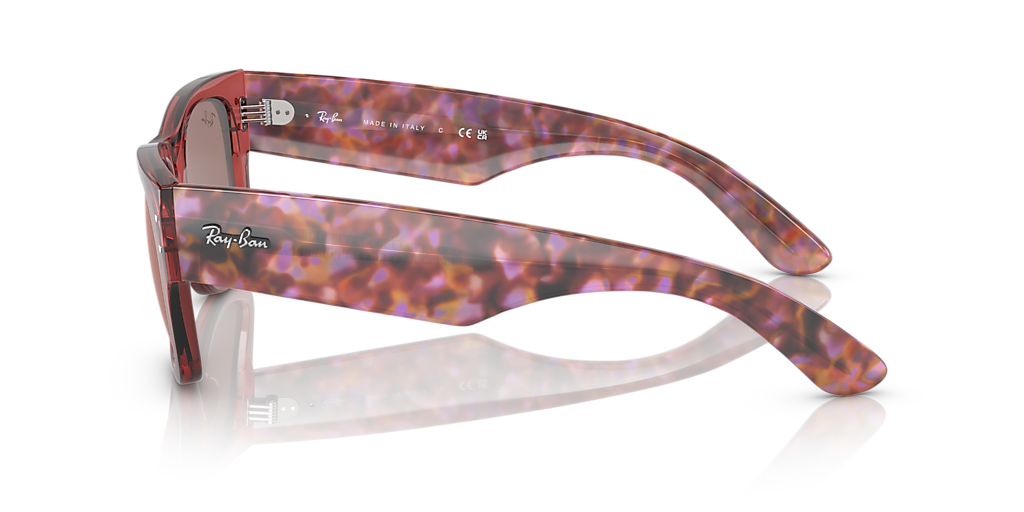 Ray-Ban Mega Wayfarer M (51 - 21) with Red lenses and Pink frame
