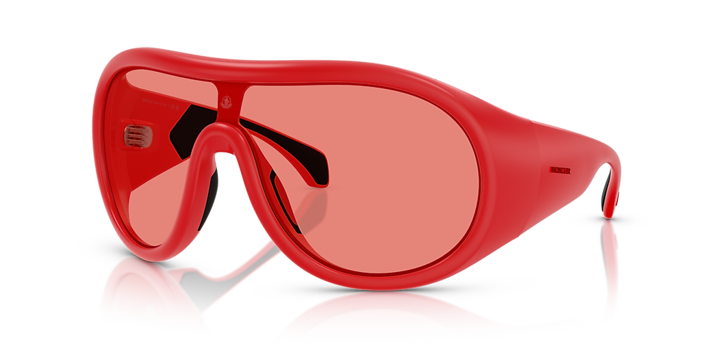 Moncler ME8004 Cloche L (0 - 135) with Red lenses and Red frame