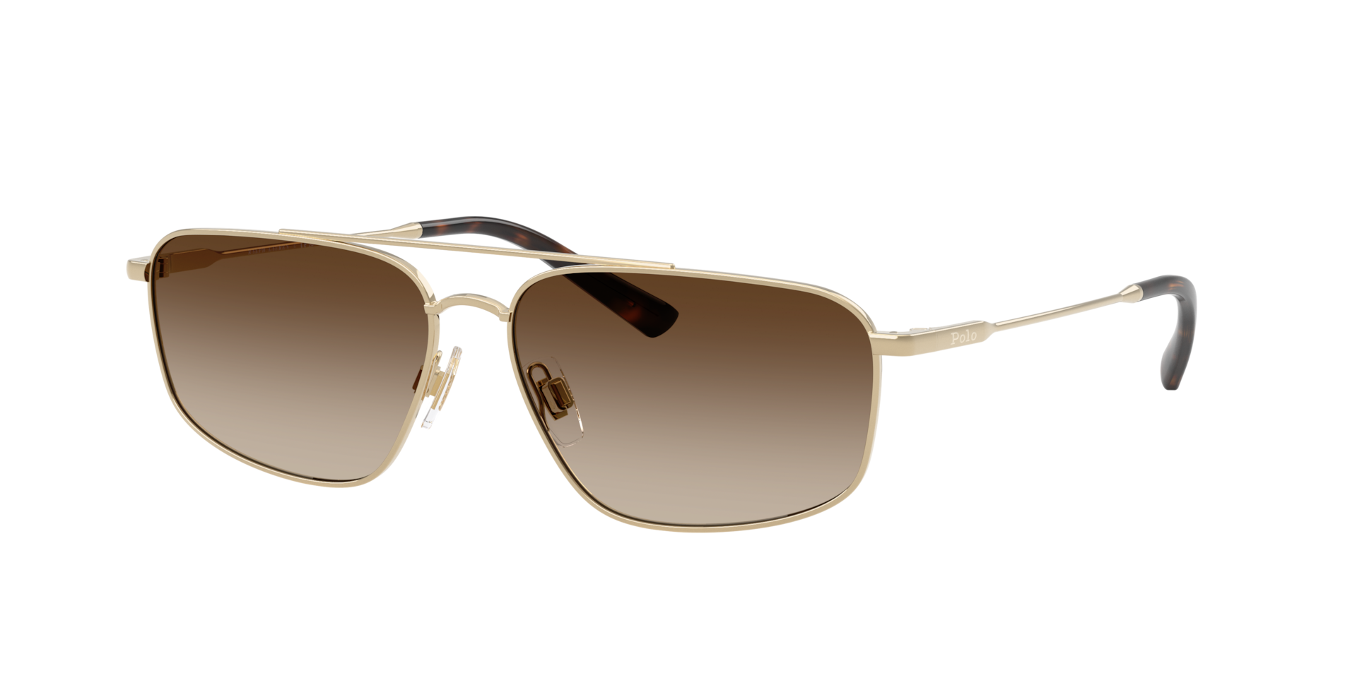 Polo Ralph Lauren Woman Sunglass PH3164 -  Frame color: Shiny Pale Gold, Lens color: Brown Gradient Dark Brown