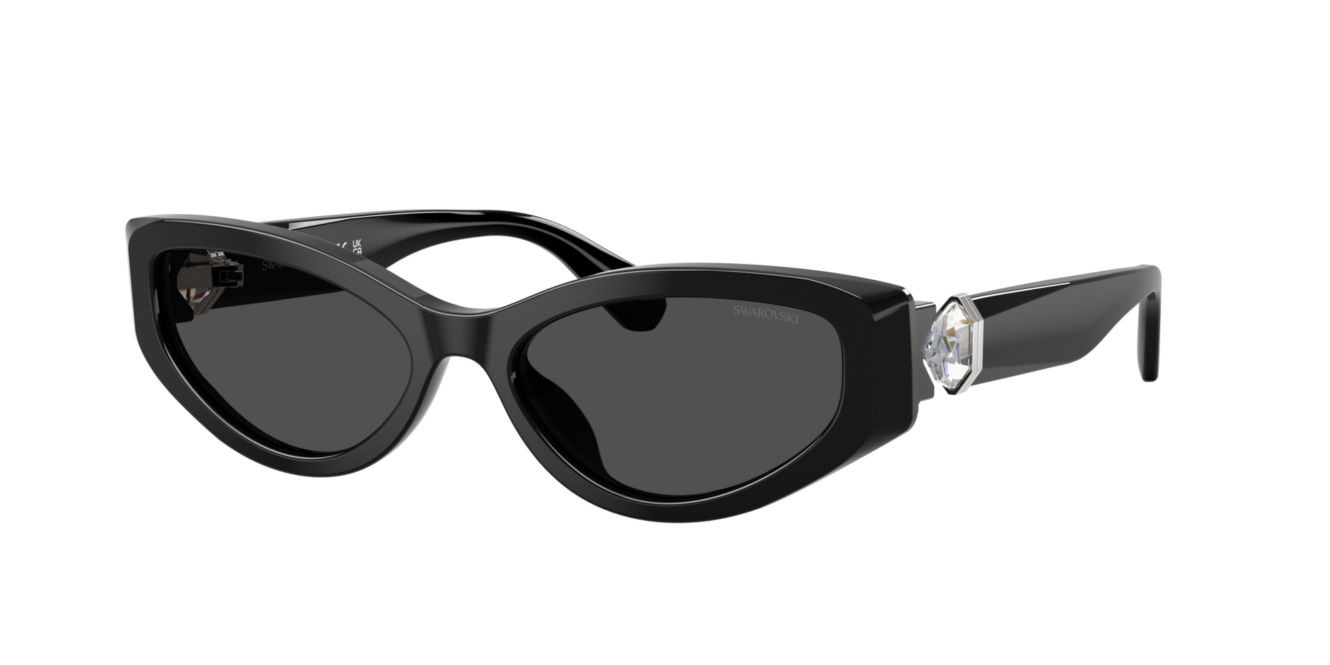 Swarovski Femme Sunglass SK6045U - Couleur du Monture Noir Couleur de Lentille Gris fonc 250 €