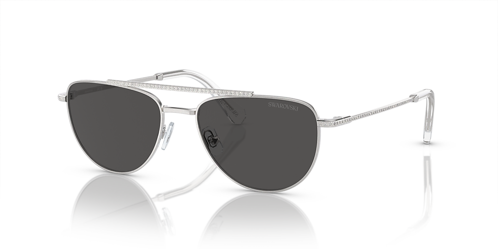 Swarovski SK7007 M (53 - 17) with Grey lenses and Silver frame