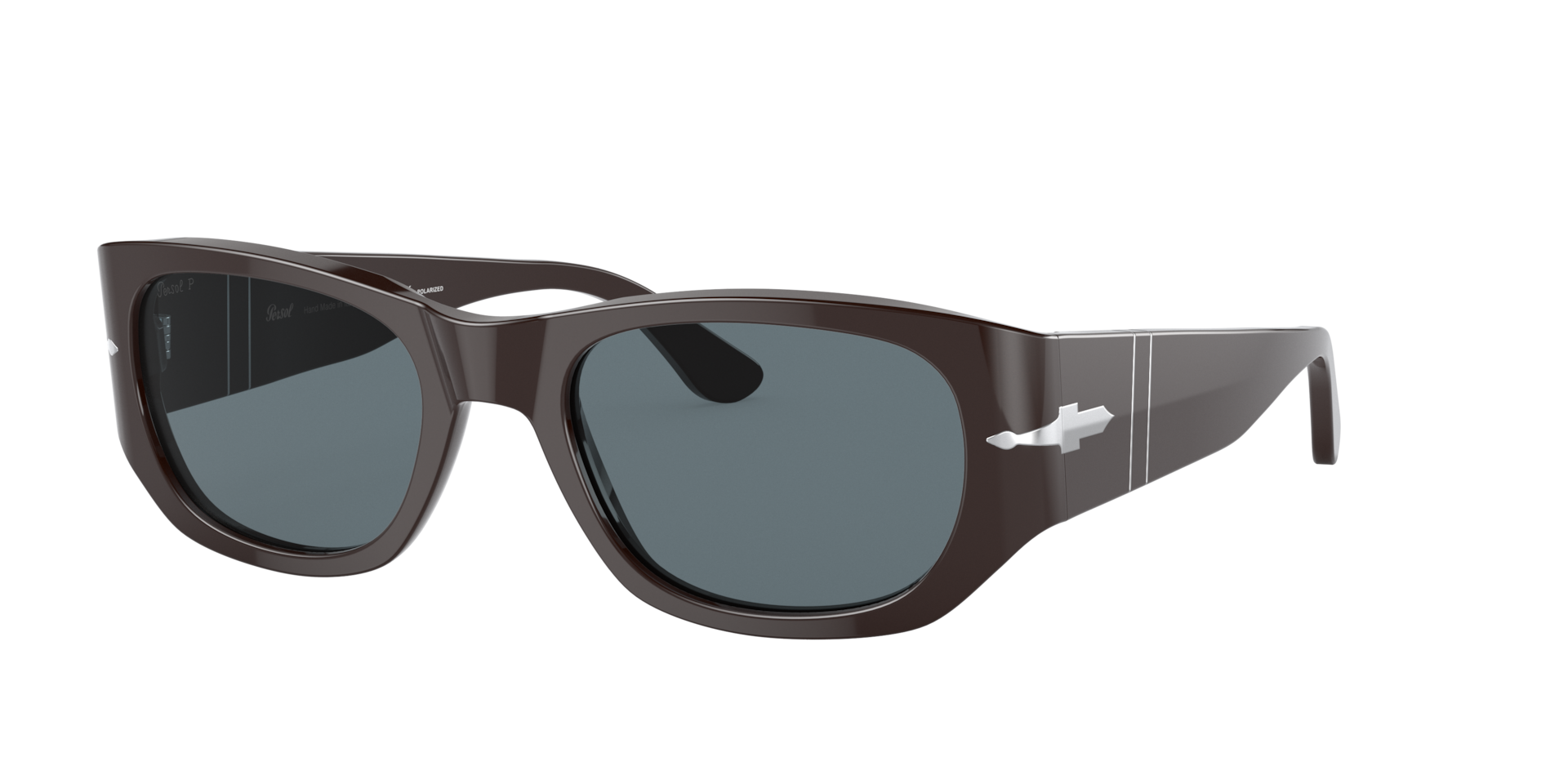 Persol Unisex Sunglass PO3307S - Couleur du Monture Brun Couleur de Lentille Bleu fonc polaris 145 €