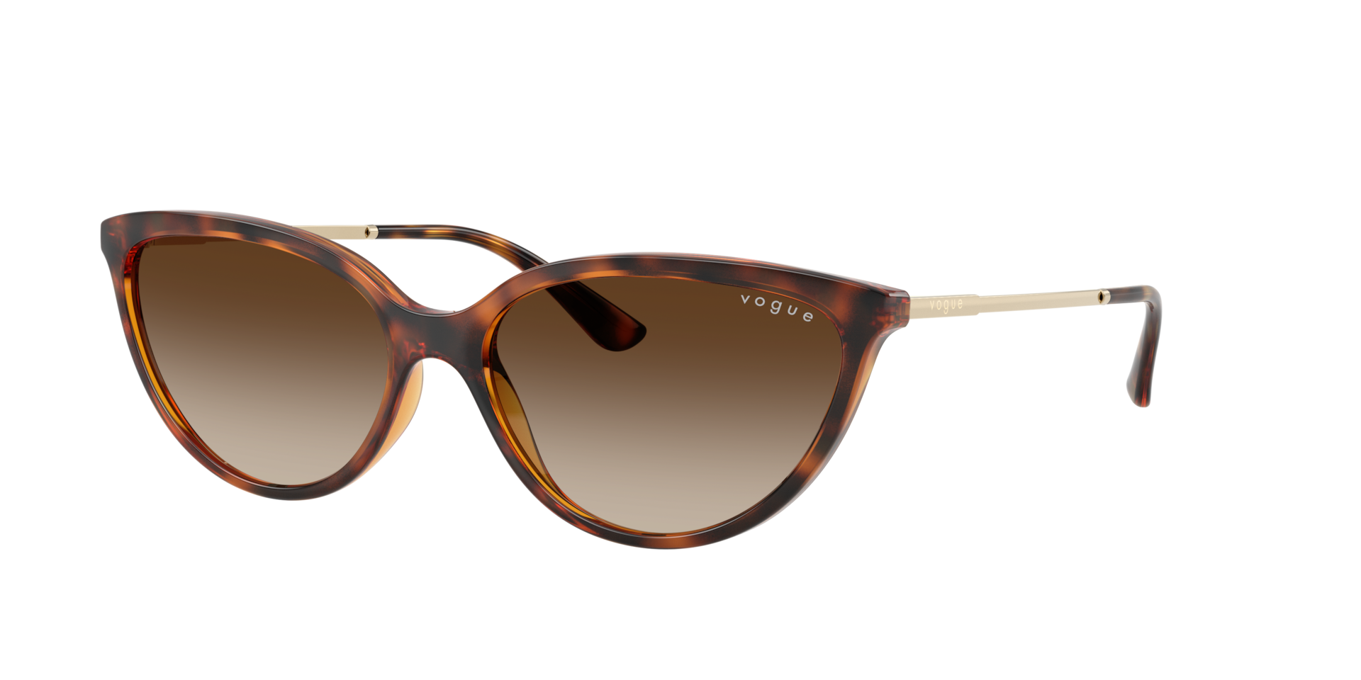 Vogue Eyewear Brown Vo5672s W65613 Woman Sunglasses Nylon Cat Eye Normal Nuanced - Image 2