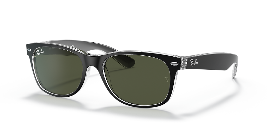 Ray-Ban New Wayfarer Color Mix XL (58 - 18) with Green lenses and