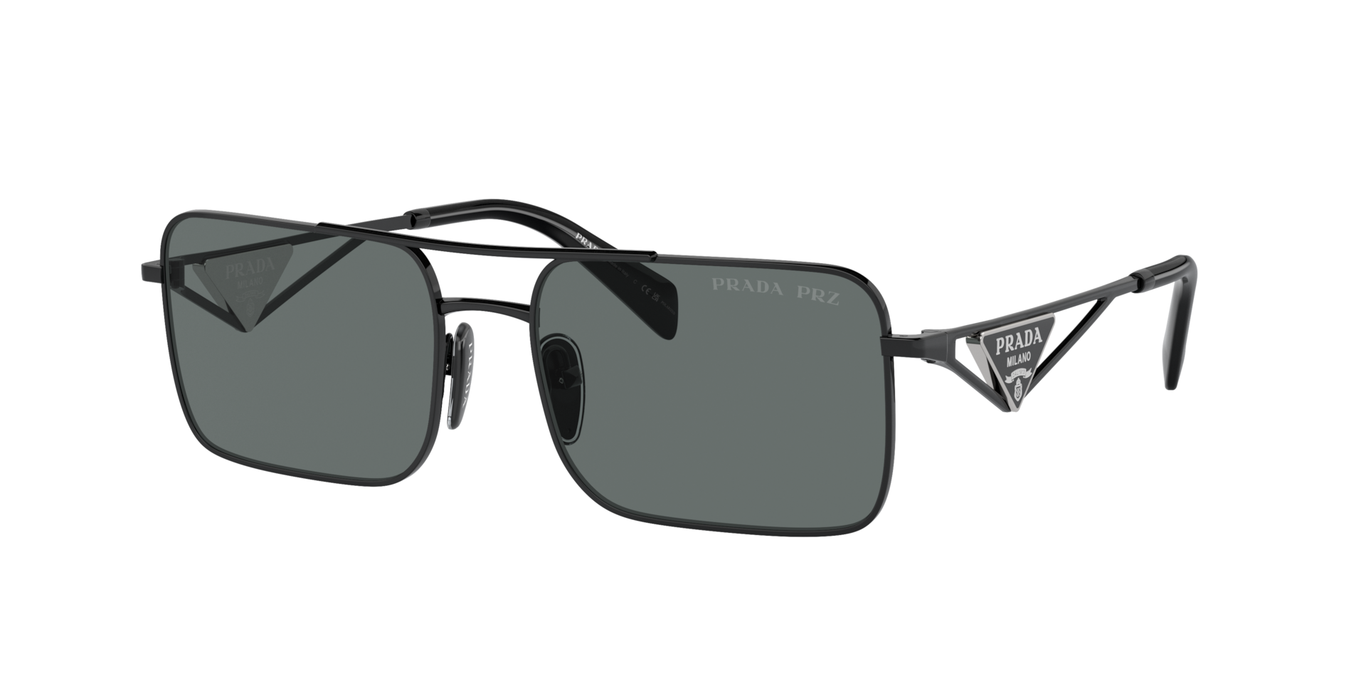 Prada PR A52S L (56 - 17) with Grey lenses and Black frame