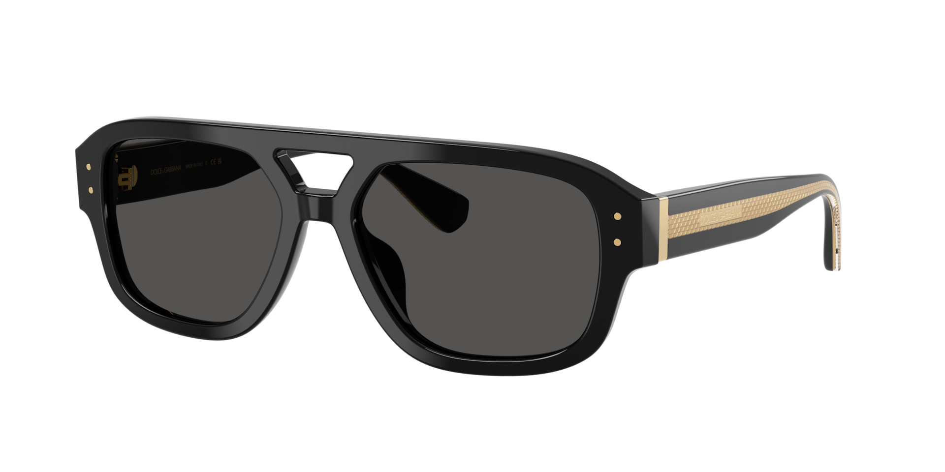 Dolce&Gabbana Man Sunglass DG4561 - Frame color: Black, Lens color: Dark Grey