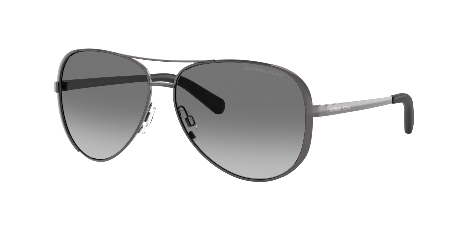 Michael Kors Femme Sunglass Chelsea - Couleur du Monture: Gunmetal/Noir, Couleur de Lentille: Dégradé Gris