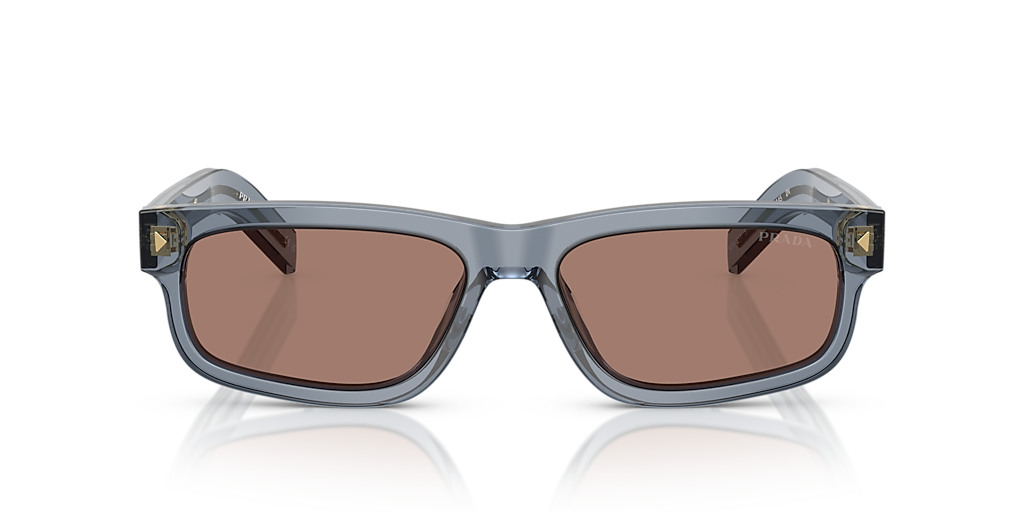 Prada PR B11S L (57 - 17) with Brown lenses and Blue frame