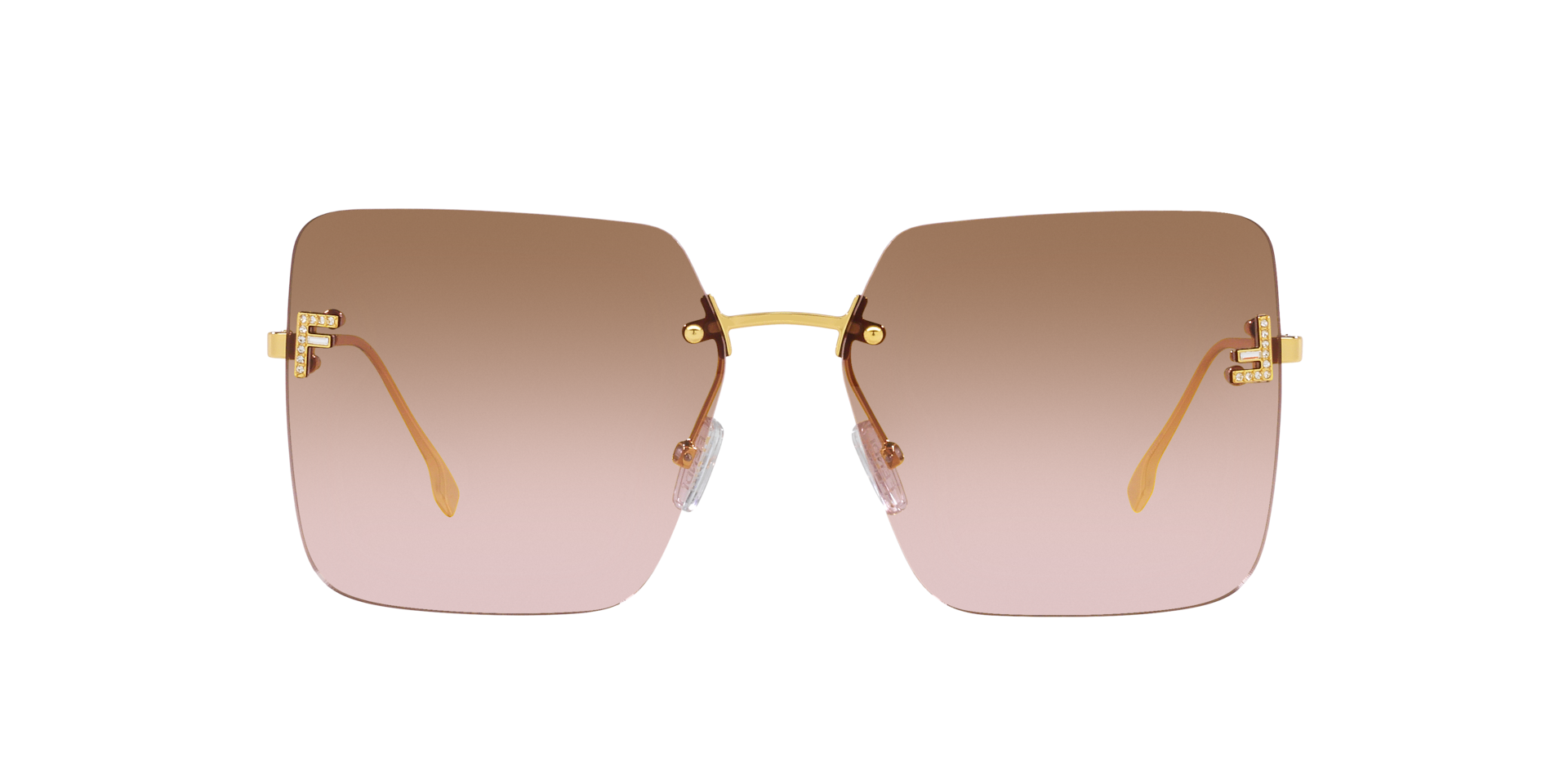 Fendi FE4082US L (59 - 15) with Brown lenses and Black frame