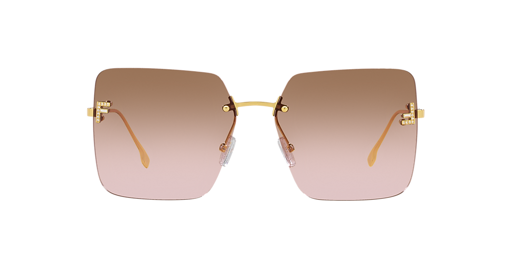 Fendi FE4082US L (59 - 15) with Brown lenses and Black frame  display picture 1