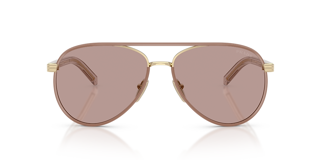 Prada PR B57S M (59 - 15) with Violet lenses and Gold frame