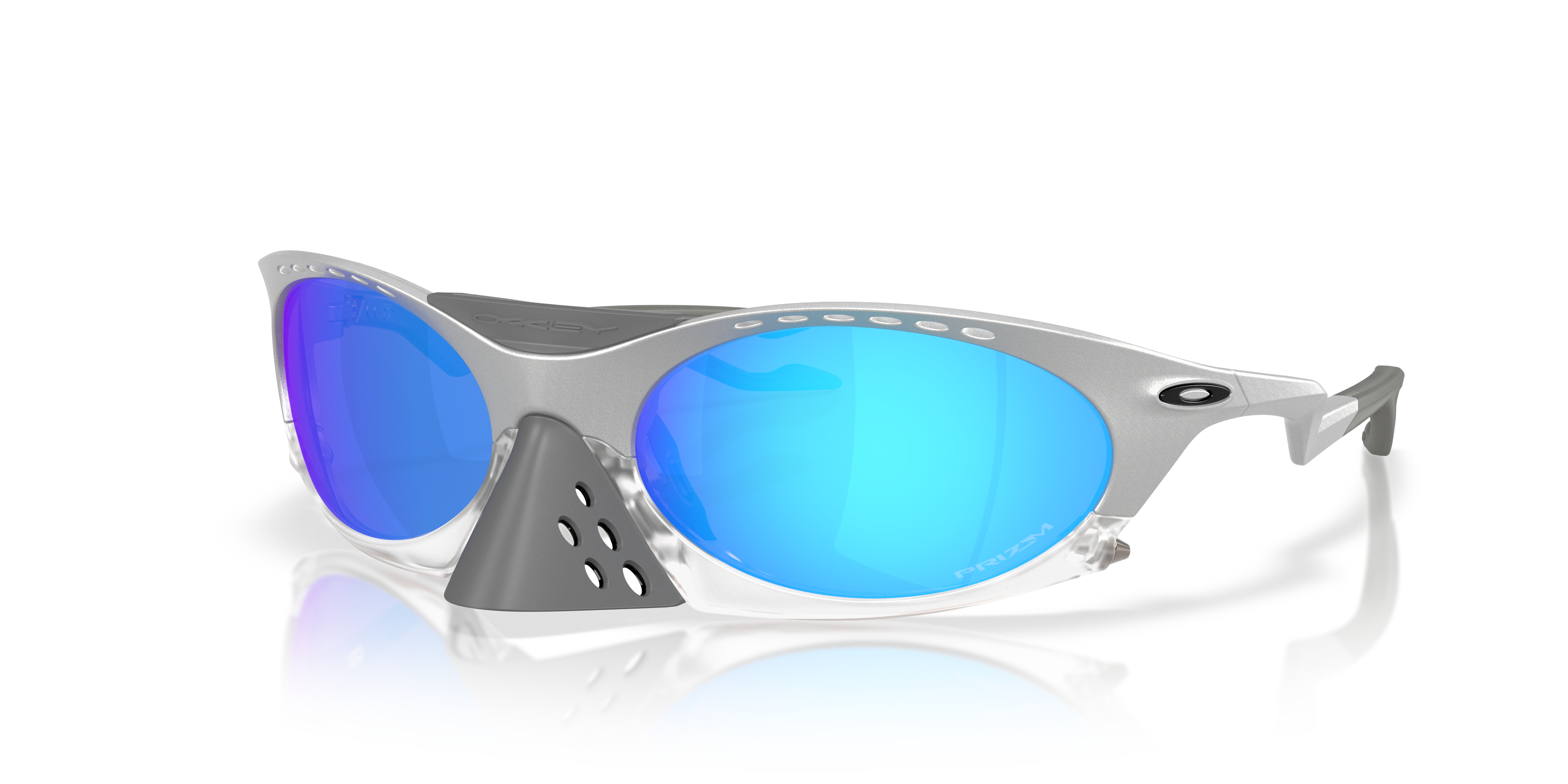Oakley OO9437 Plantaris L (63 - 19) with Blue lenses and Silver