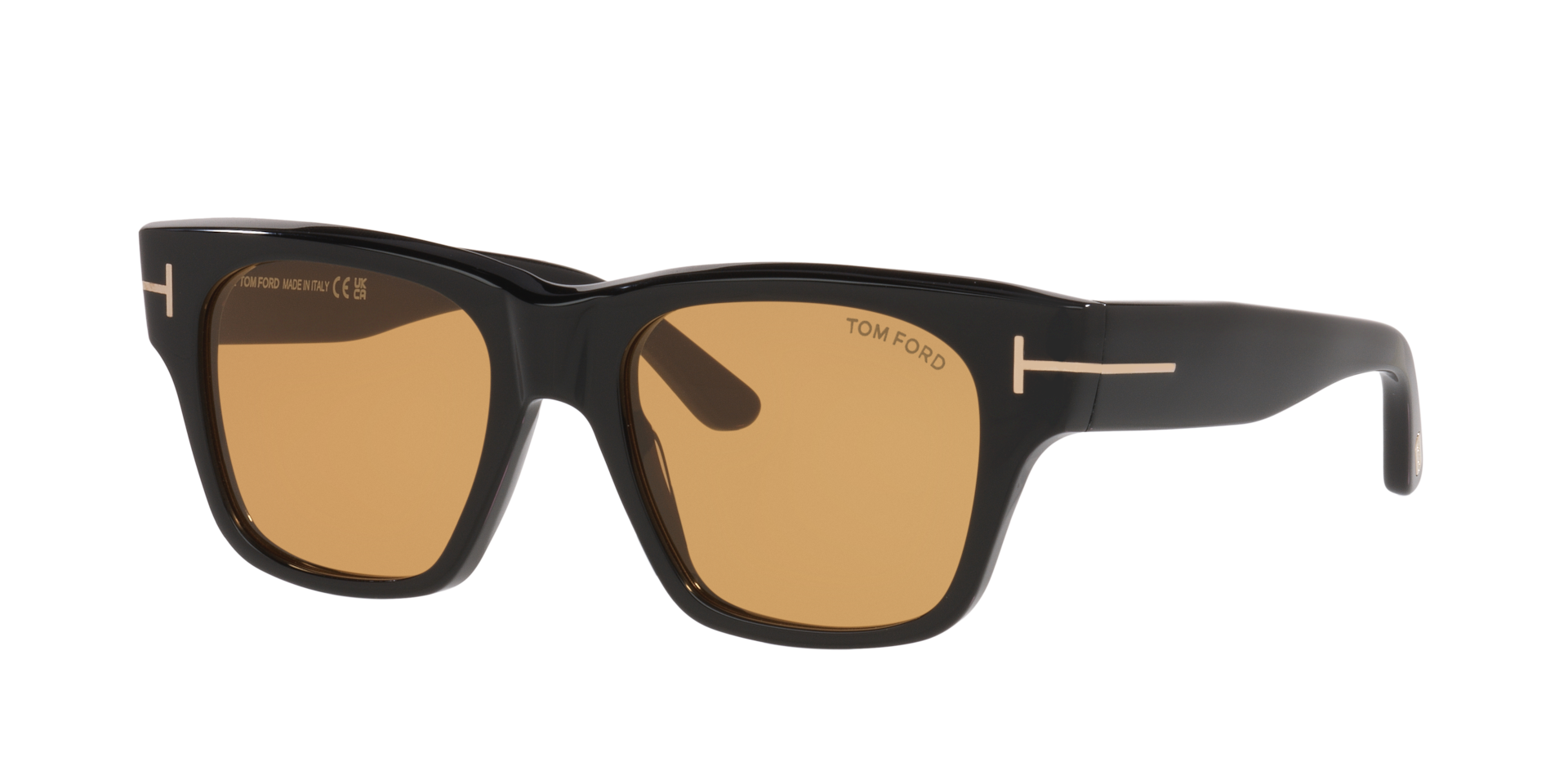Tom Ford FT1280 XXL (53 - 19) with Yellow lenses and Black frame
