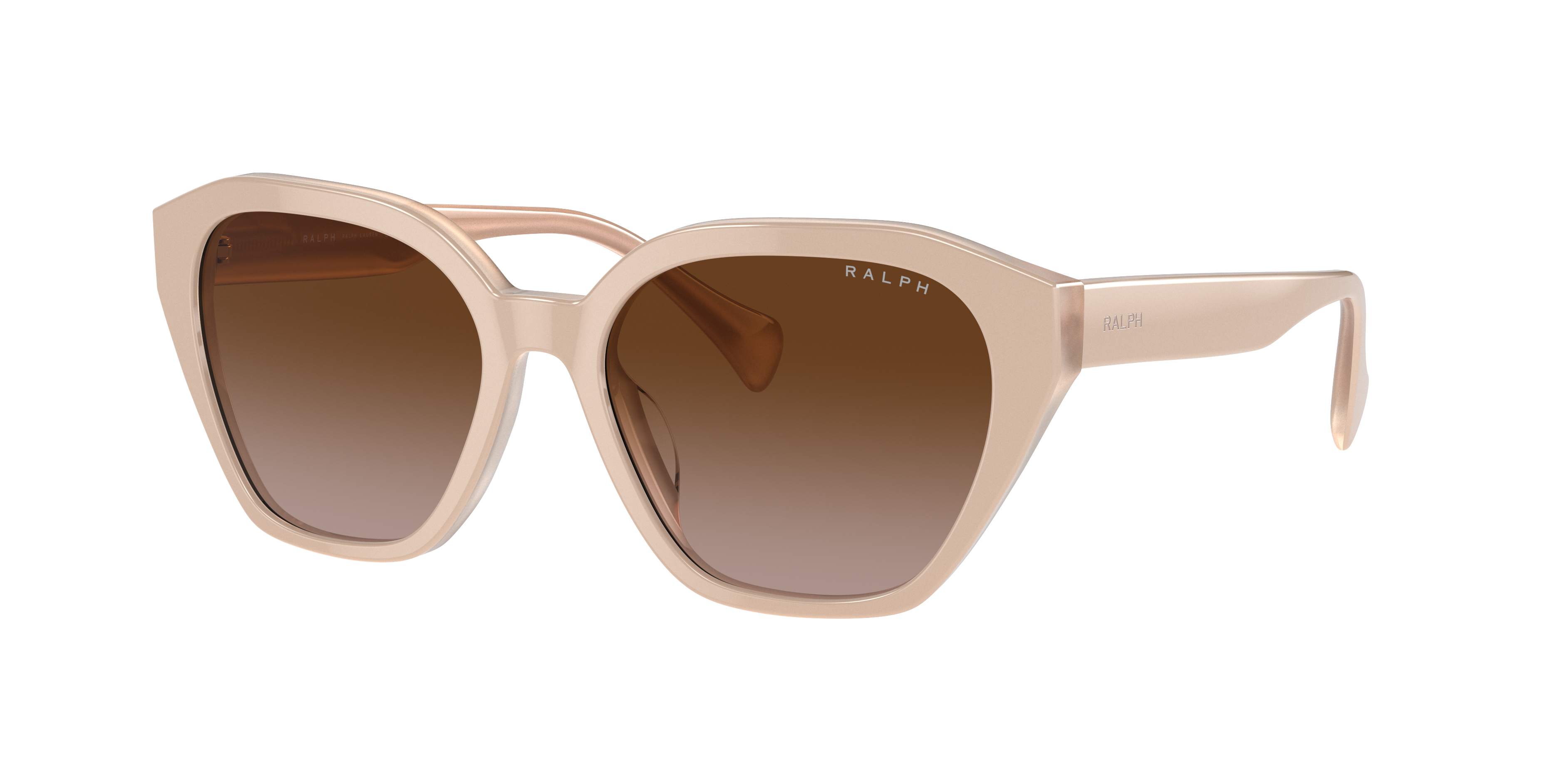 Ralph Woman Sunglass RA5315U -  Frame color: Shiny Beige On Milky Beige, Lens color: Gradient Brown