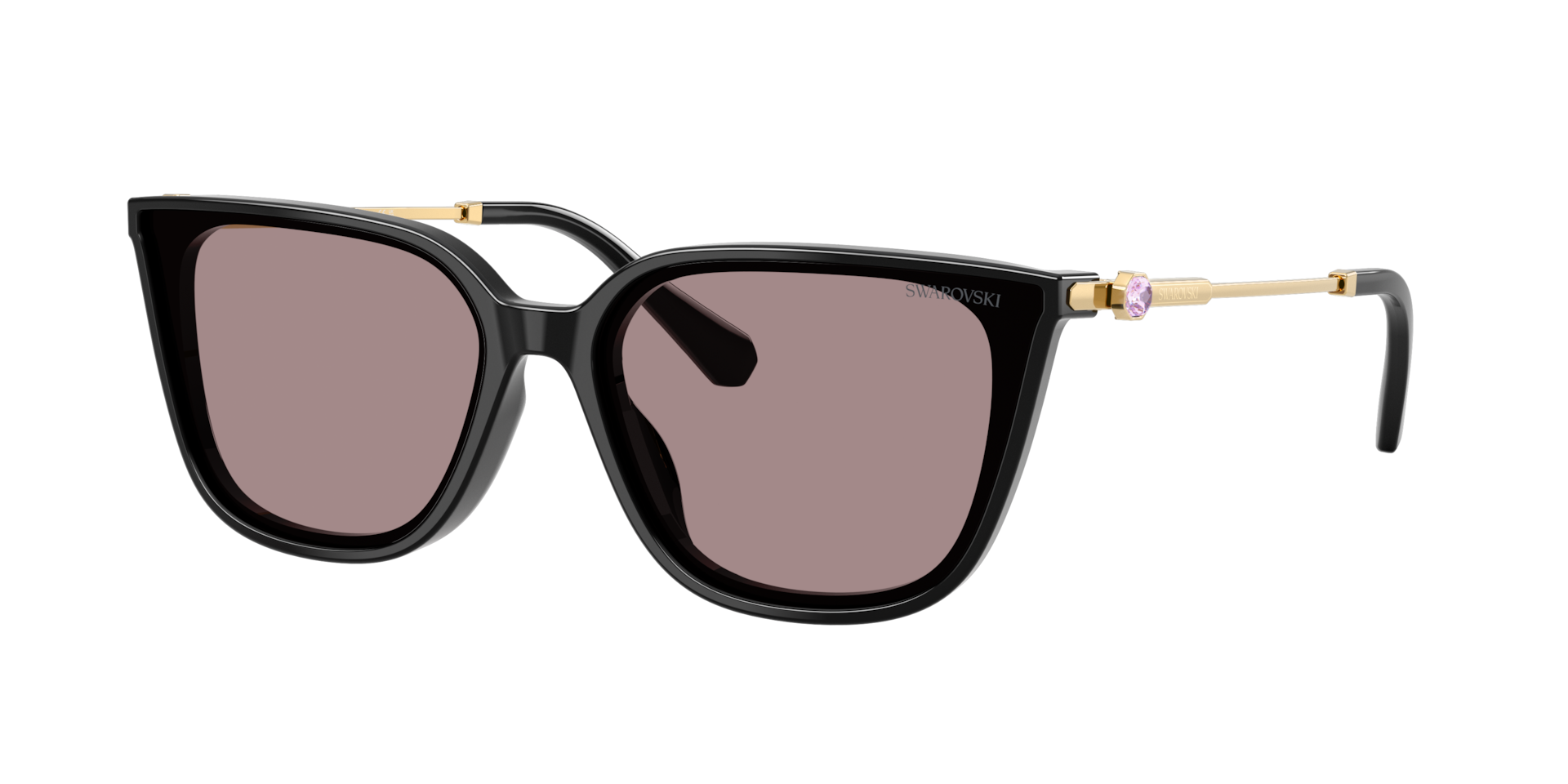 Swarovski Woman Sunglass SK6054D -  Frame color: Black, Lens color: Violet