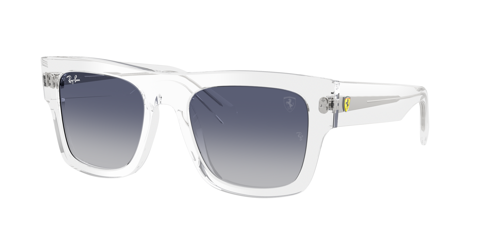Ray-Ban Unisex Sunglass RB2217M Home Race Special Edition 2025 -  Frame color: Transparent, Lens color: Grey Gradient Blue