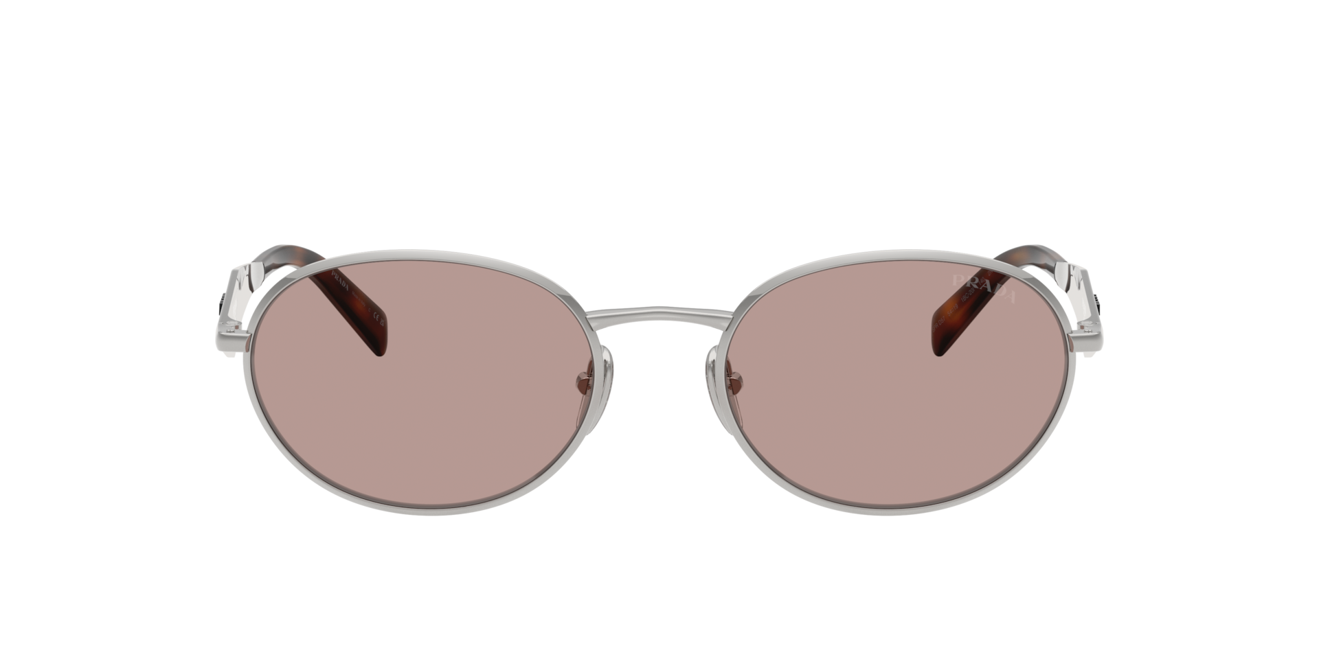 Prada PR D57S L (54 - 19) with Violet lenses and Silver frame