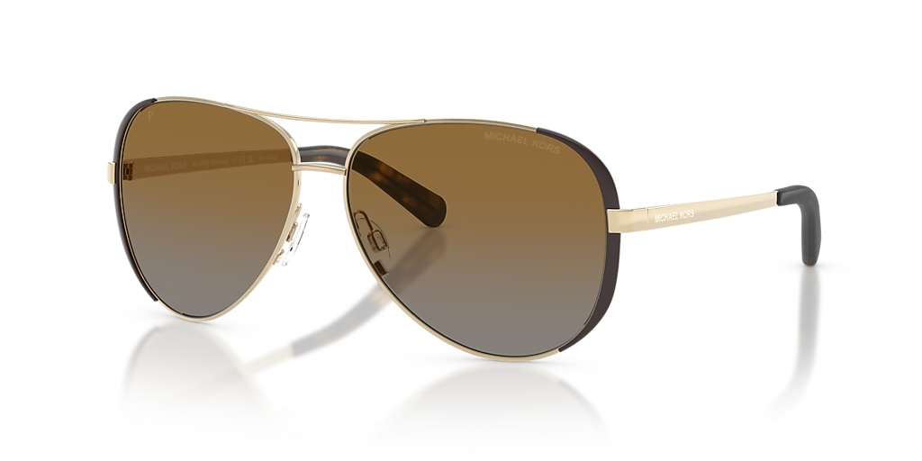 Michael Kors Chelsea L (59 - 13) with Brown lenses and Gold frame