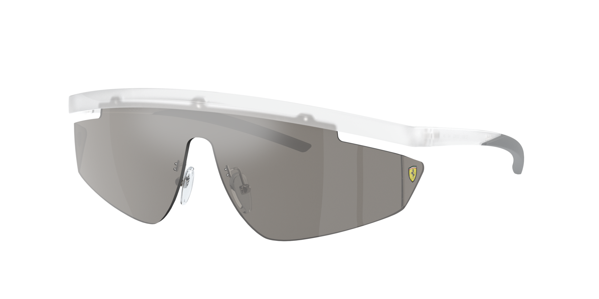 SCUDERIA FERRARI Unisex Sunglasses FZ6001 - Frame color: Transparent Grey, Lens color: Grey Mirror
