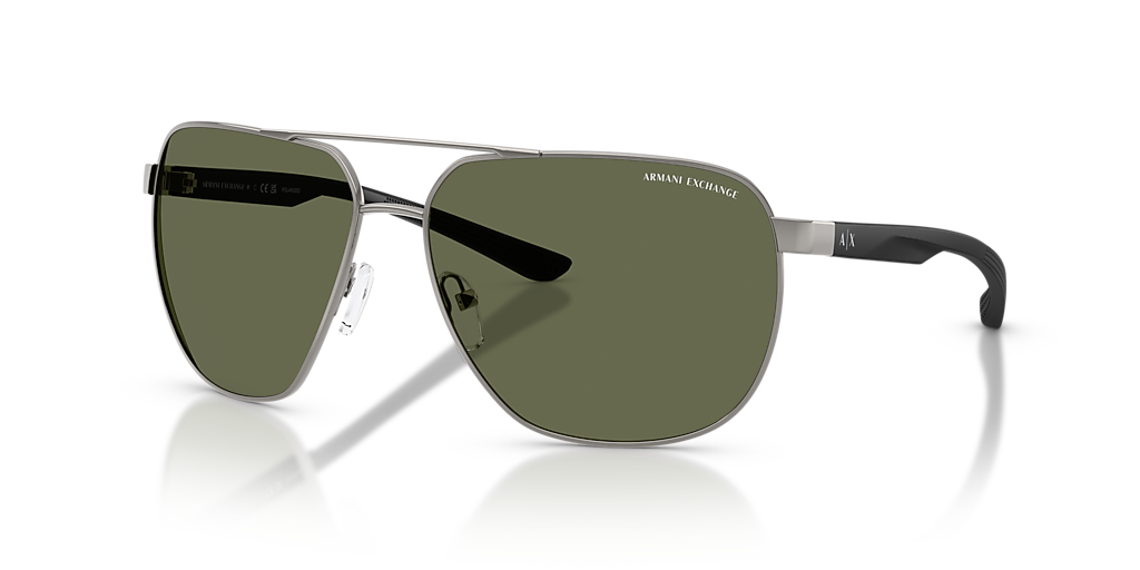 Armani Exchange AX2047S L (63 - 14) with Green lenses and Grey
