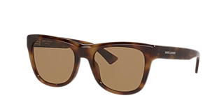 Saint Laurent SL M143 S (51 - 23) with Green lenses and Tortoise