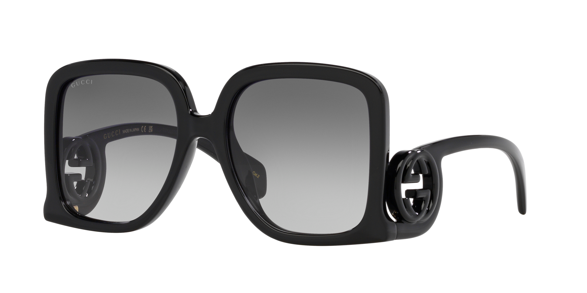 Gucci GG1326S XL (58 - 19) with Grey lenses and Black frame