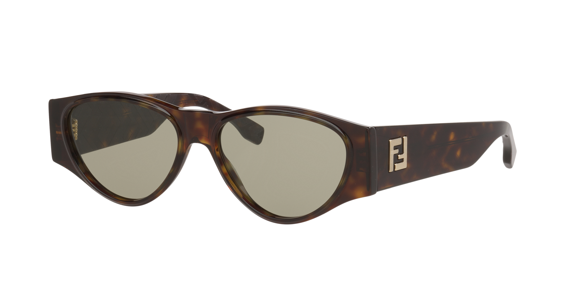 Fendi Homme Sunglass Ff Squared FE40158I - Couleur du Monture caille de tortue Noir Couleur de Lentille Brun 145 €