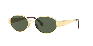 Celine Triomphe Metal CL40235U S (54 - 18) with Brown lenses and