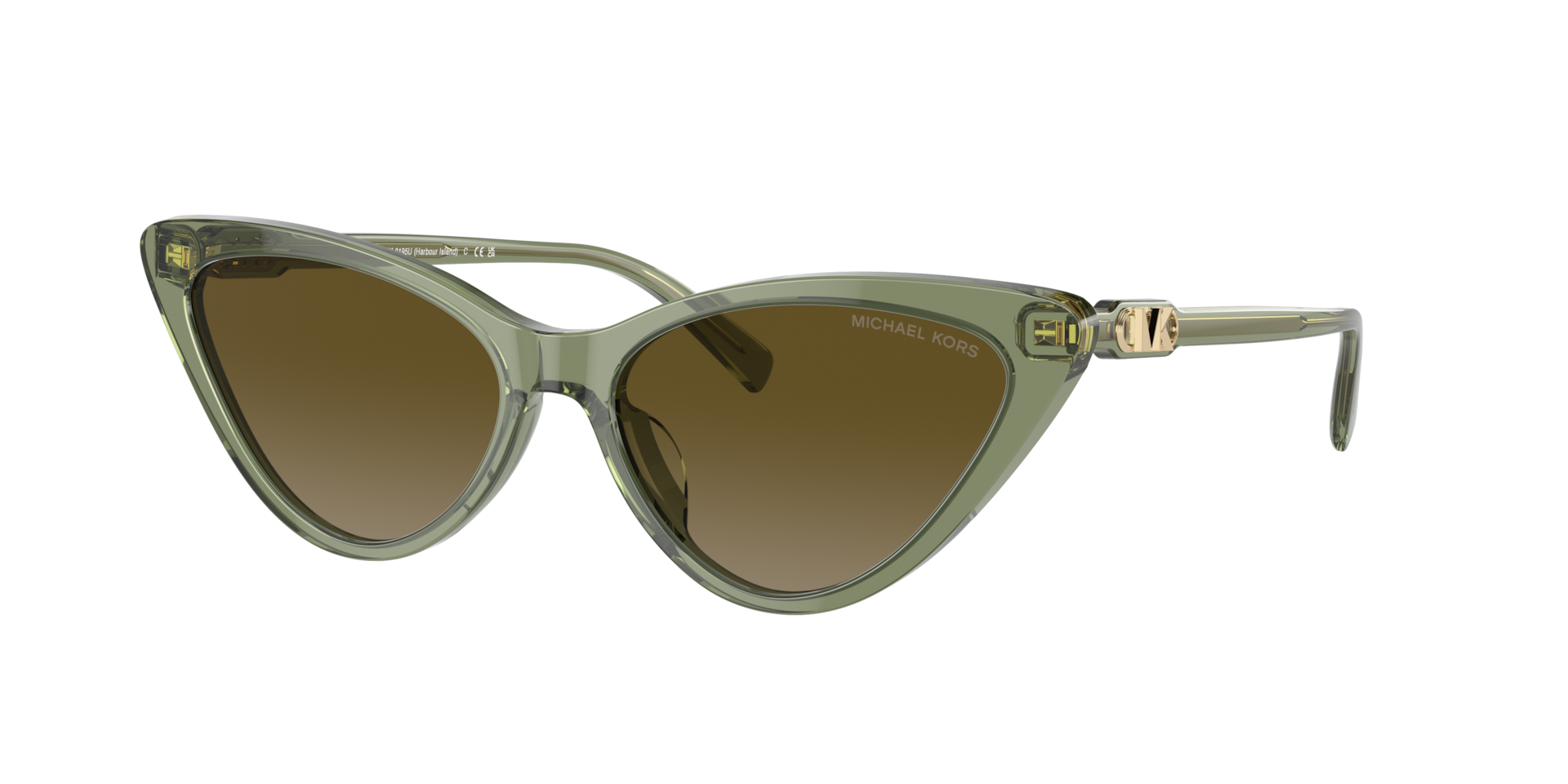 Michael Kors Femme Sunglass Harbour Island - Couleur du Monture Transparent Vert Couleur de Lentille Dgrad Vert 66 €