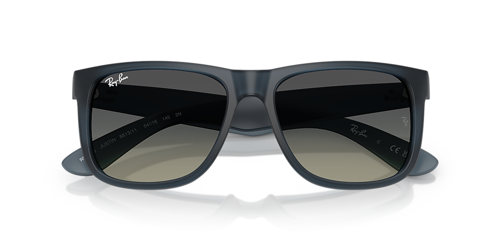 Ray-Ban Justin Classic S (54 - 16) with Grey lenses and Blue frame