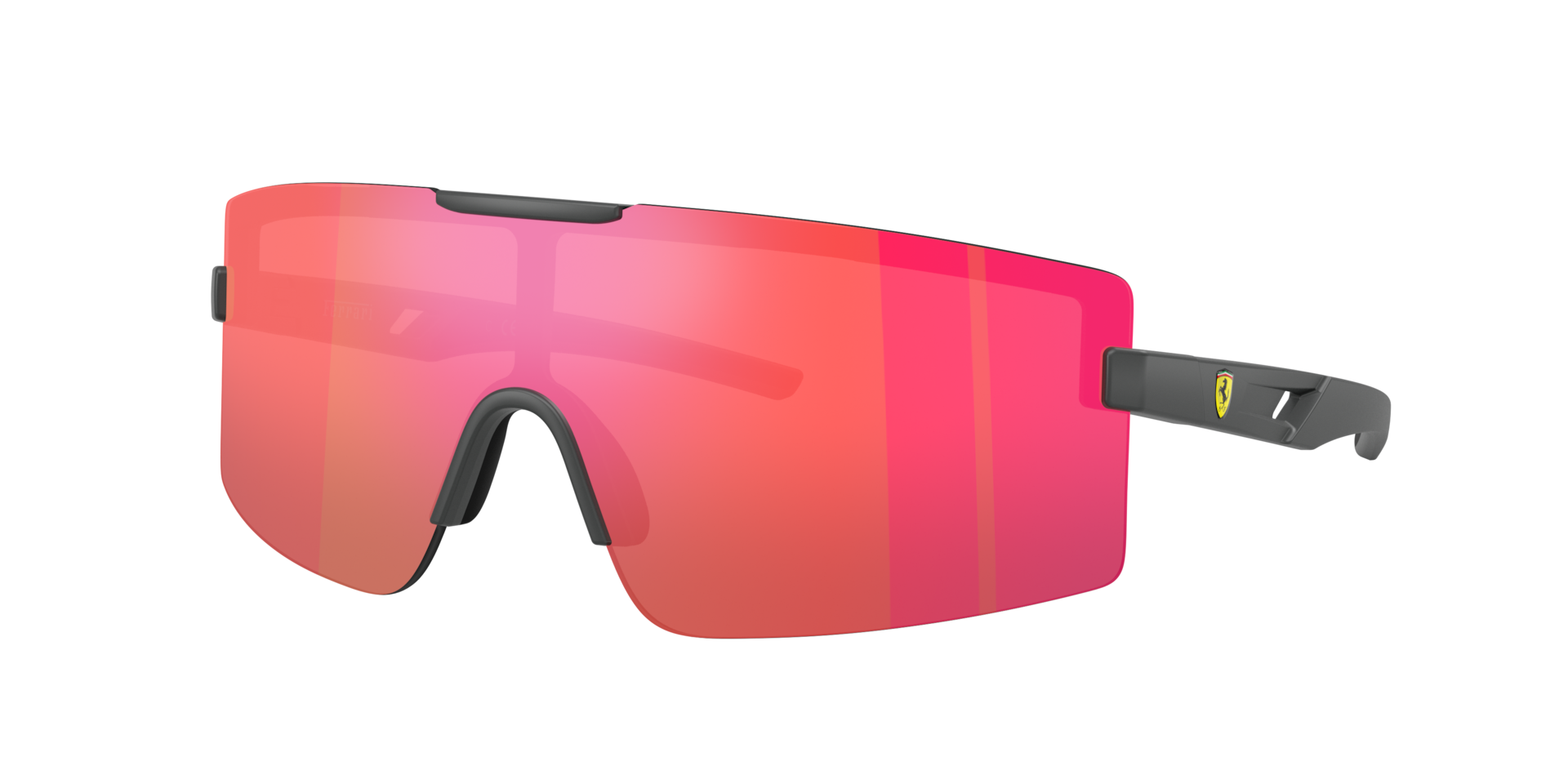Scuderia Ferrari Man Sunglass FZ6008U -  Frame color: Matte Dark Grey, Lens color: Mirror Red