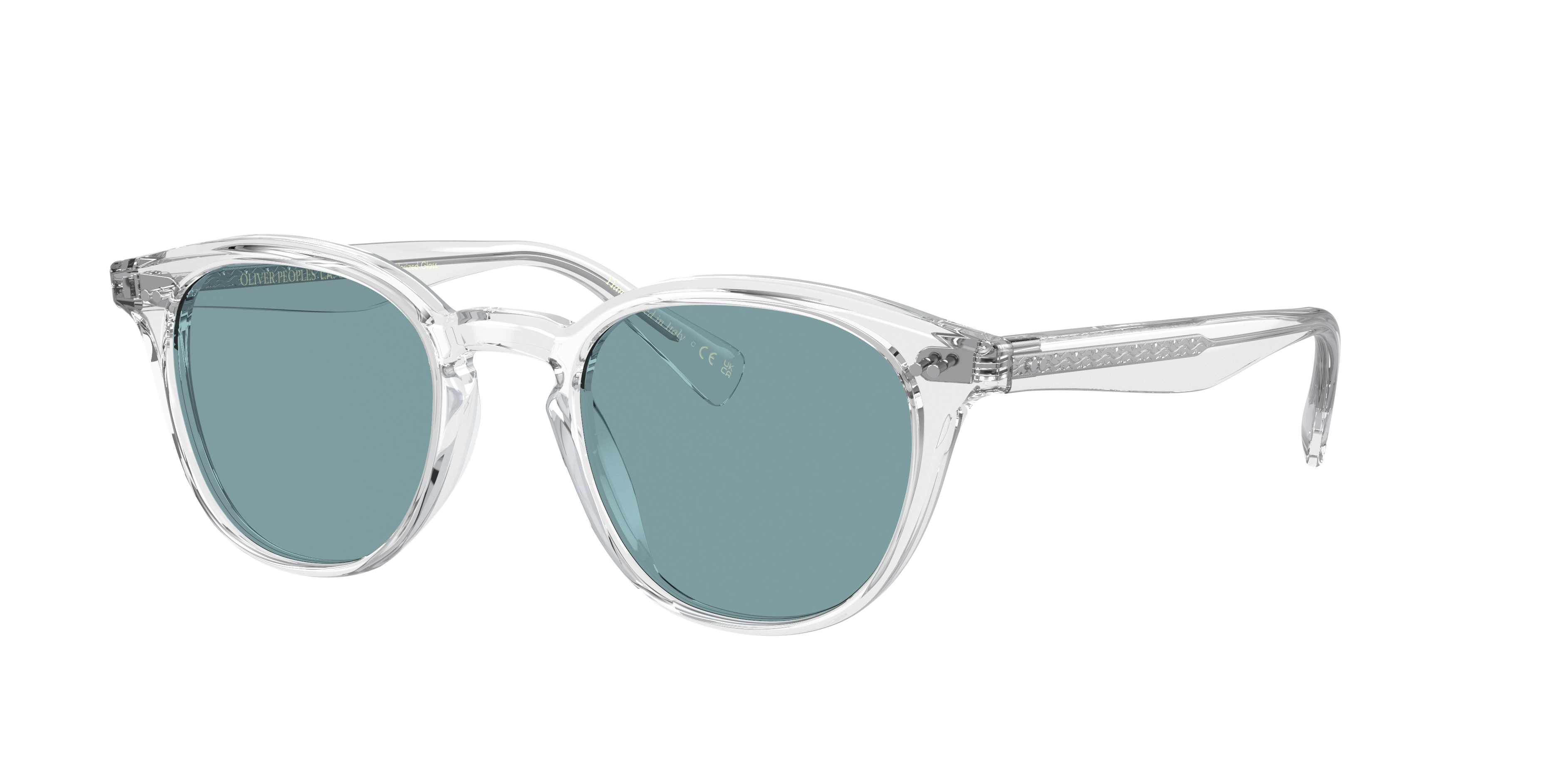 Oliver Peoples Unisex Sunglass OV5454SU Desmon Sun -  Frame color: Crystal, Lens color: Teal Polar