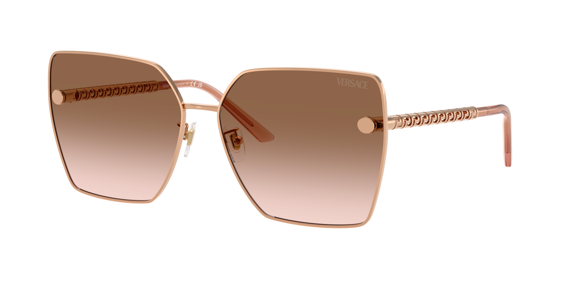 Versace Woman Sunglass VE2270D -  Frame color: Rose Gold, Lens color: Brown Gradient