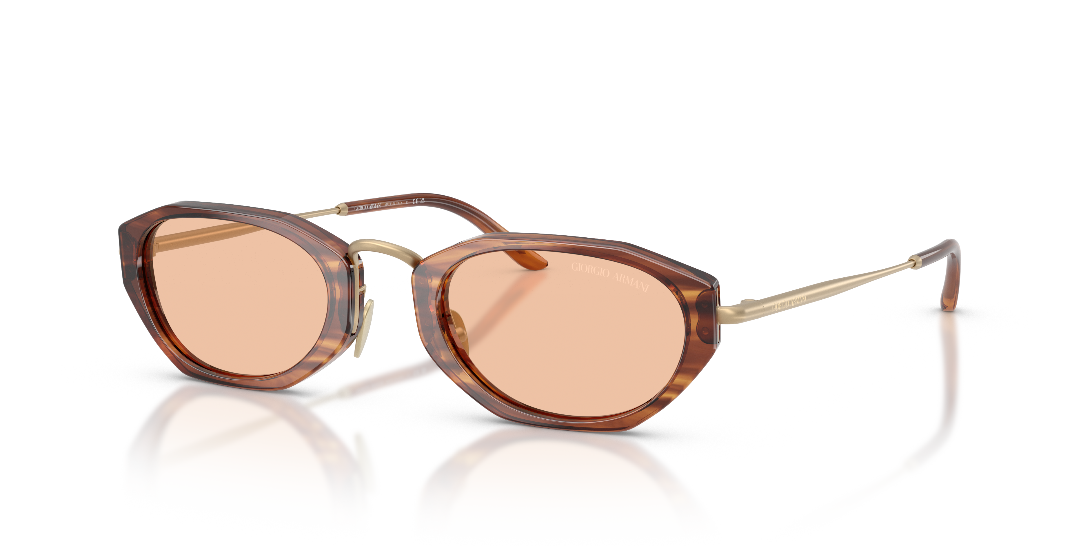 Giorgio Armani AR8242 L (50 - 23) with Brown lenses and Tortoise