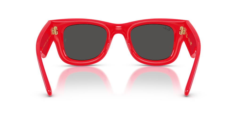 Ray-Ban Wayfarer Puffer M (47 - 23) with Black lenses and Red