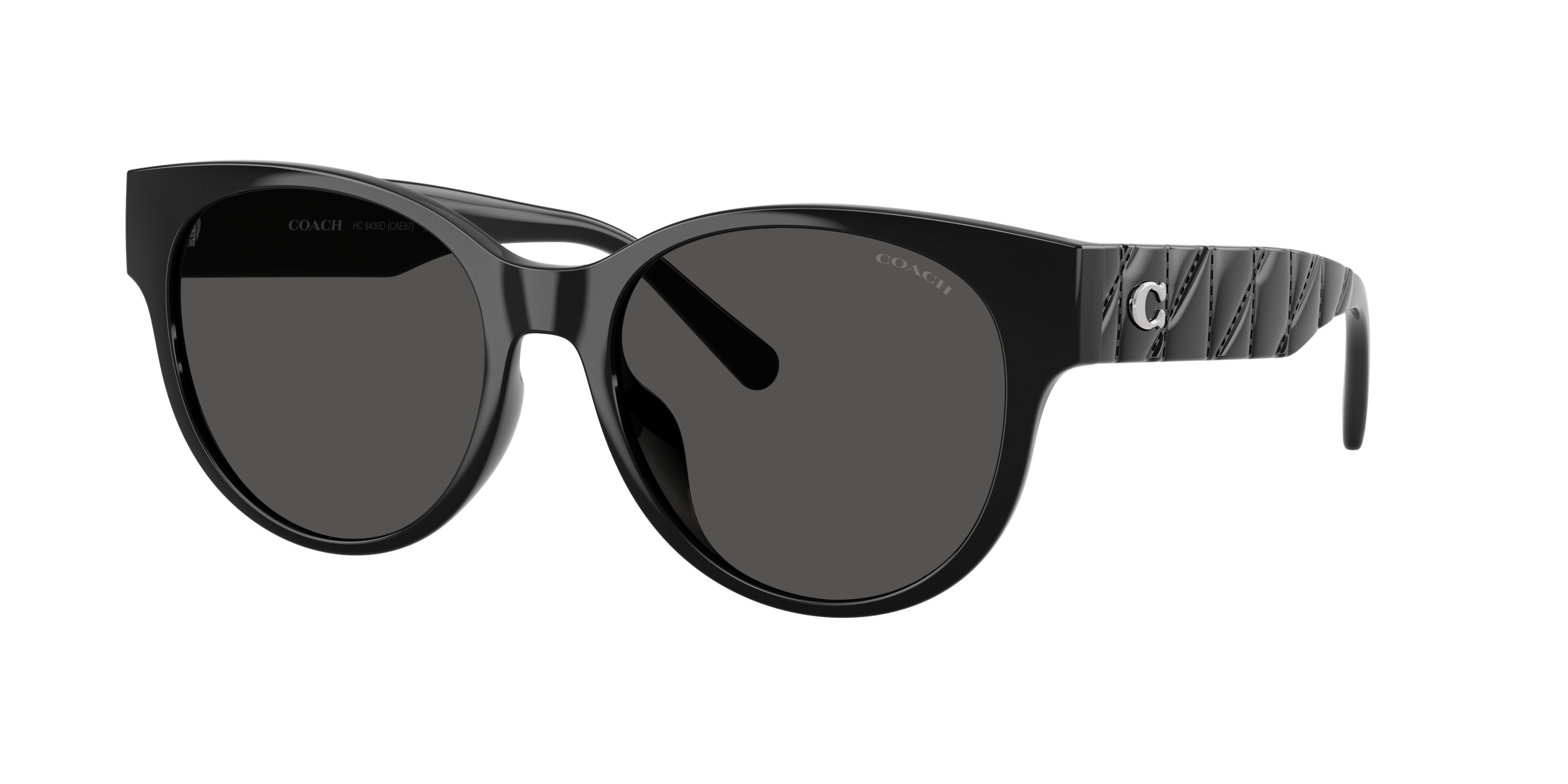 Coach Woman Sunglass CAE87 -  Frame color: Black, Lens color: Grey Solid