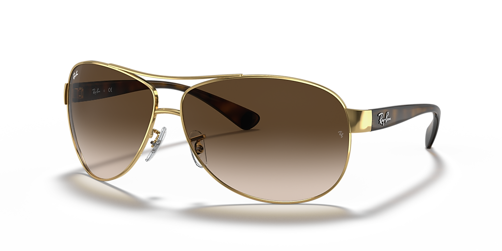 Ray-Ban RB3386 L (63 - 13) with Brown lenses and Gold frame