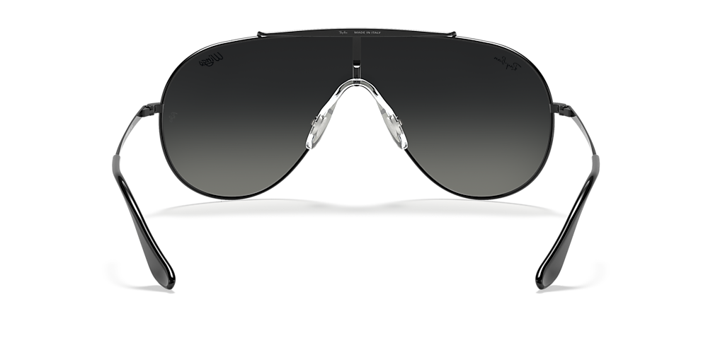 Ray-Ban Wings XL (0 - 133) with Grey lenses and Black frame