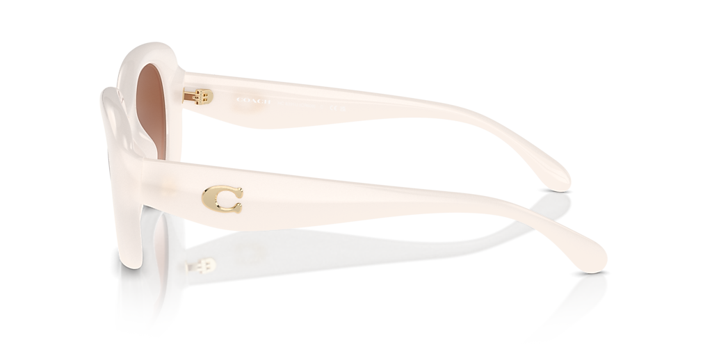Coach CR609 L (53 - 21) with Brown lenses and White frame