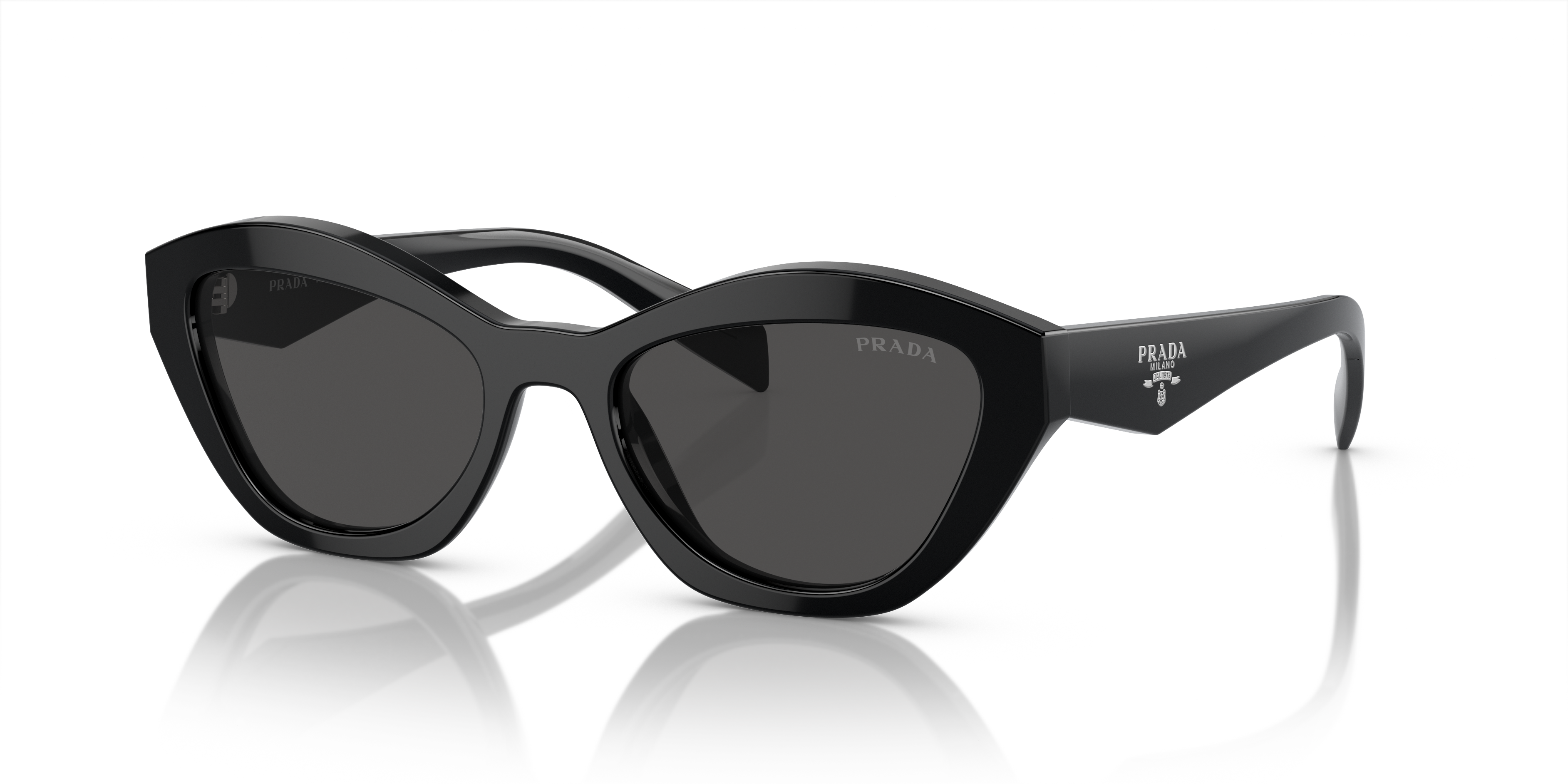 Prada PR A02S S (52 - 19) with Grey lenses and Black frame