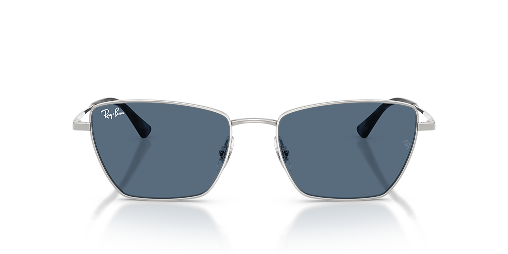 Ray-Ban Drea Bio-Based L (53 - 18) with Blue lenses and Silver