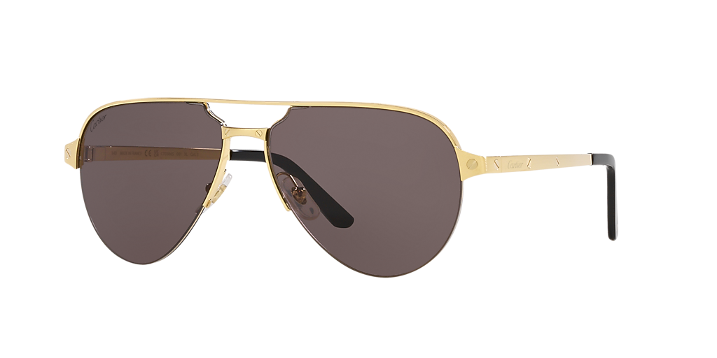 Cartier CT0386S L (60 - 15) with Grey lenses and Gold frame