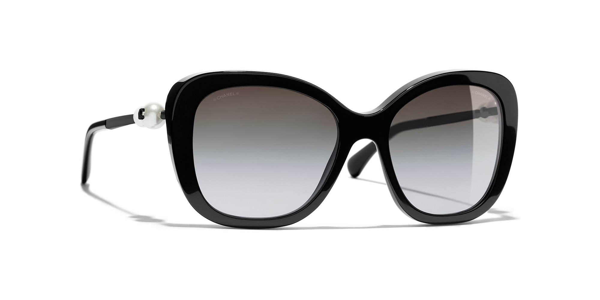 Chanel Woman Sunglass Square Sunglasses CH5339H -  Frame color: Black, Lens color: Grey