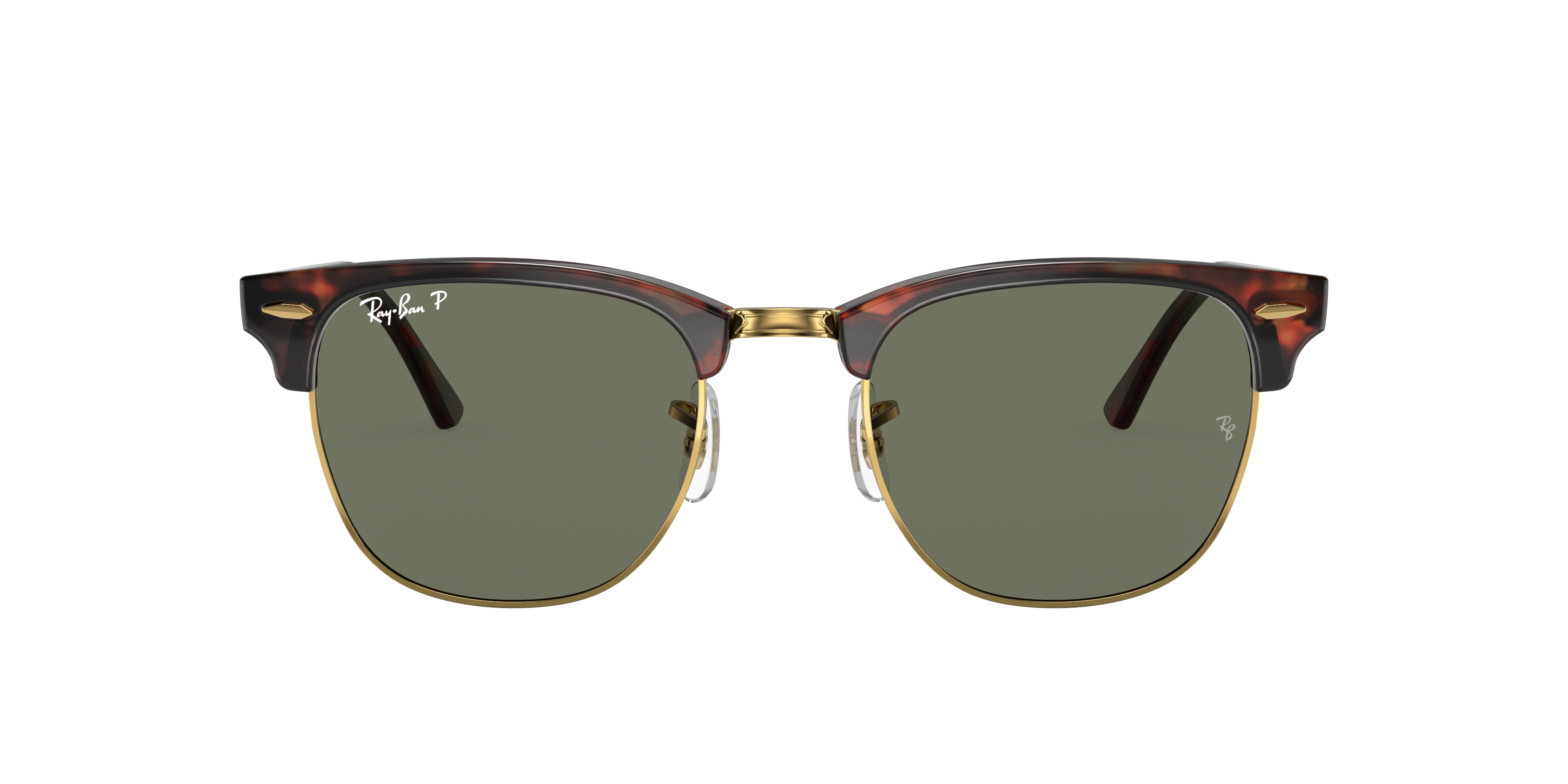 Ray-Ban Clubmaster Classic M (49 - 21) with Green lenses and