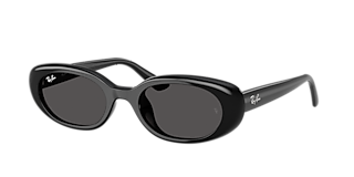 Ray-Ban Aviator Puffer L (52 - 21) with Blue lenses and Black