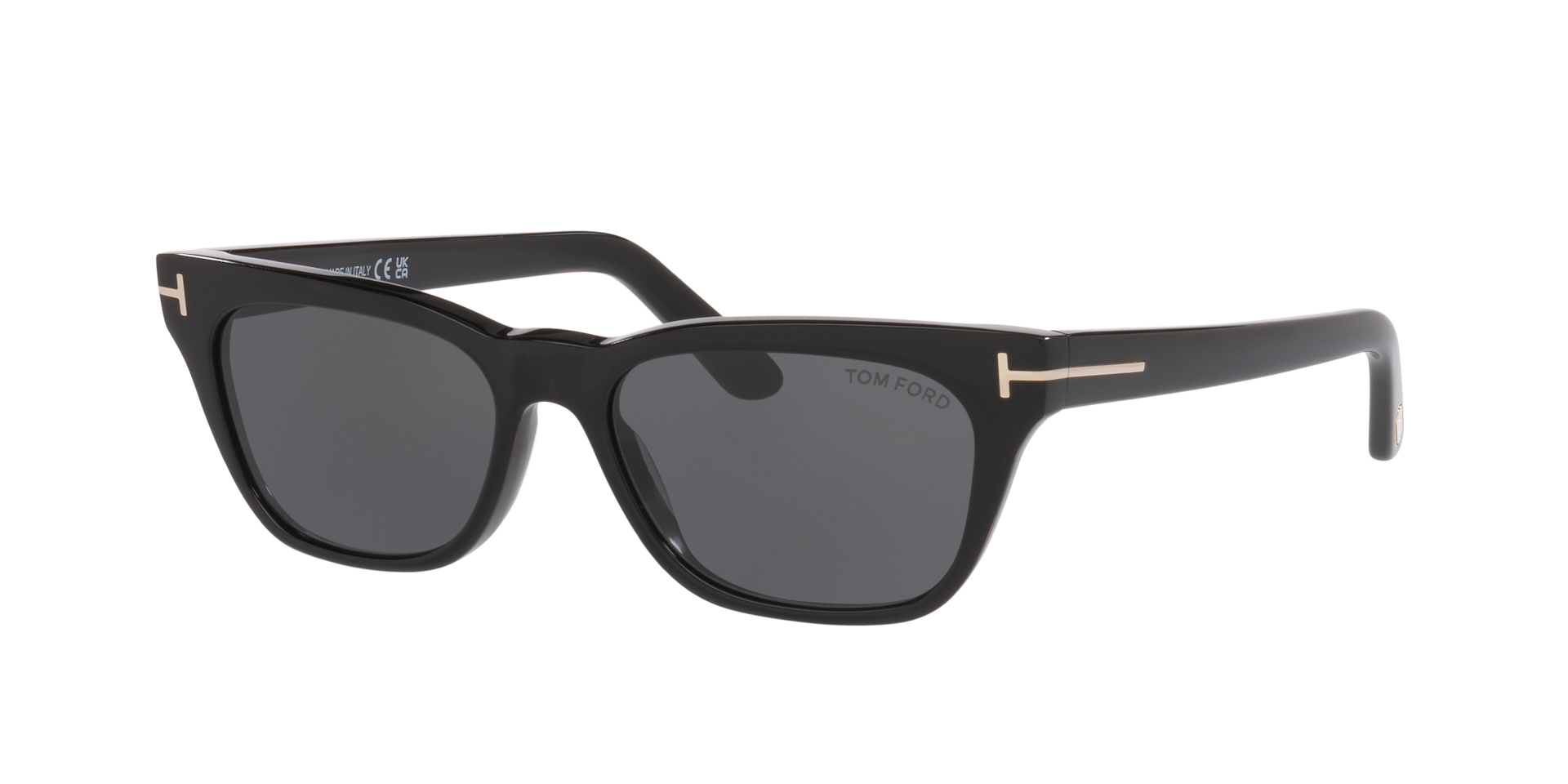 トム Tom Ford Penn-02 XXL (53 - 16) with Grey lenses and Black frame