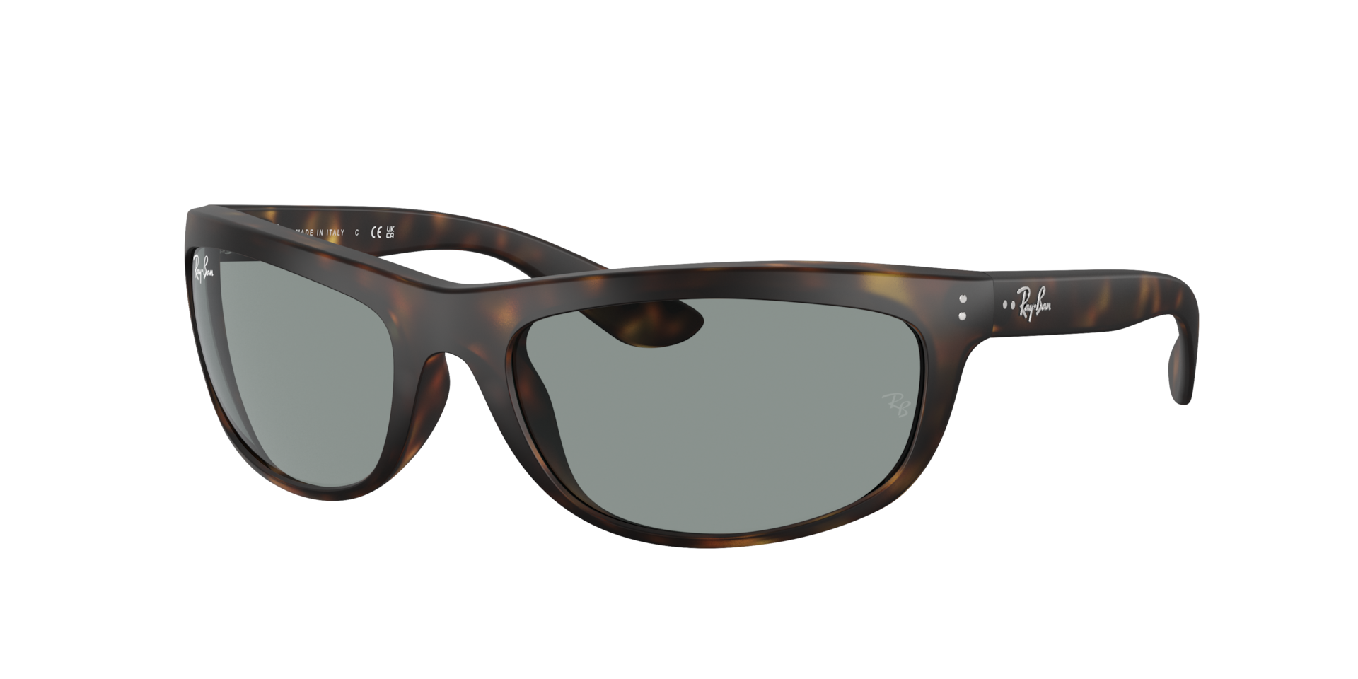 Ray-Ban Homme Sunglass Balorama - Couleur du Monture Havana Couleur de Lentille Bleu 76 €