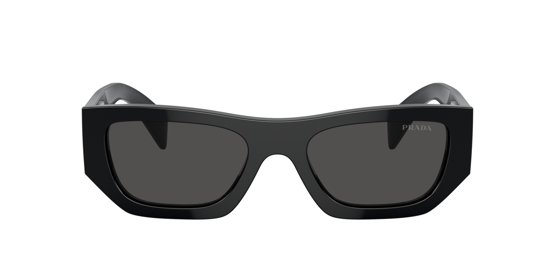 Prada PR A01SF M (55 - 17) with Grey lenses and Black frame