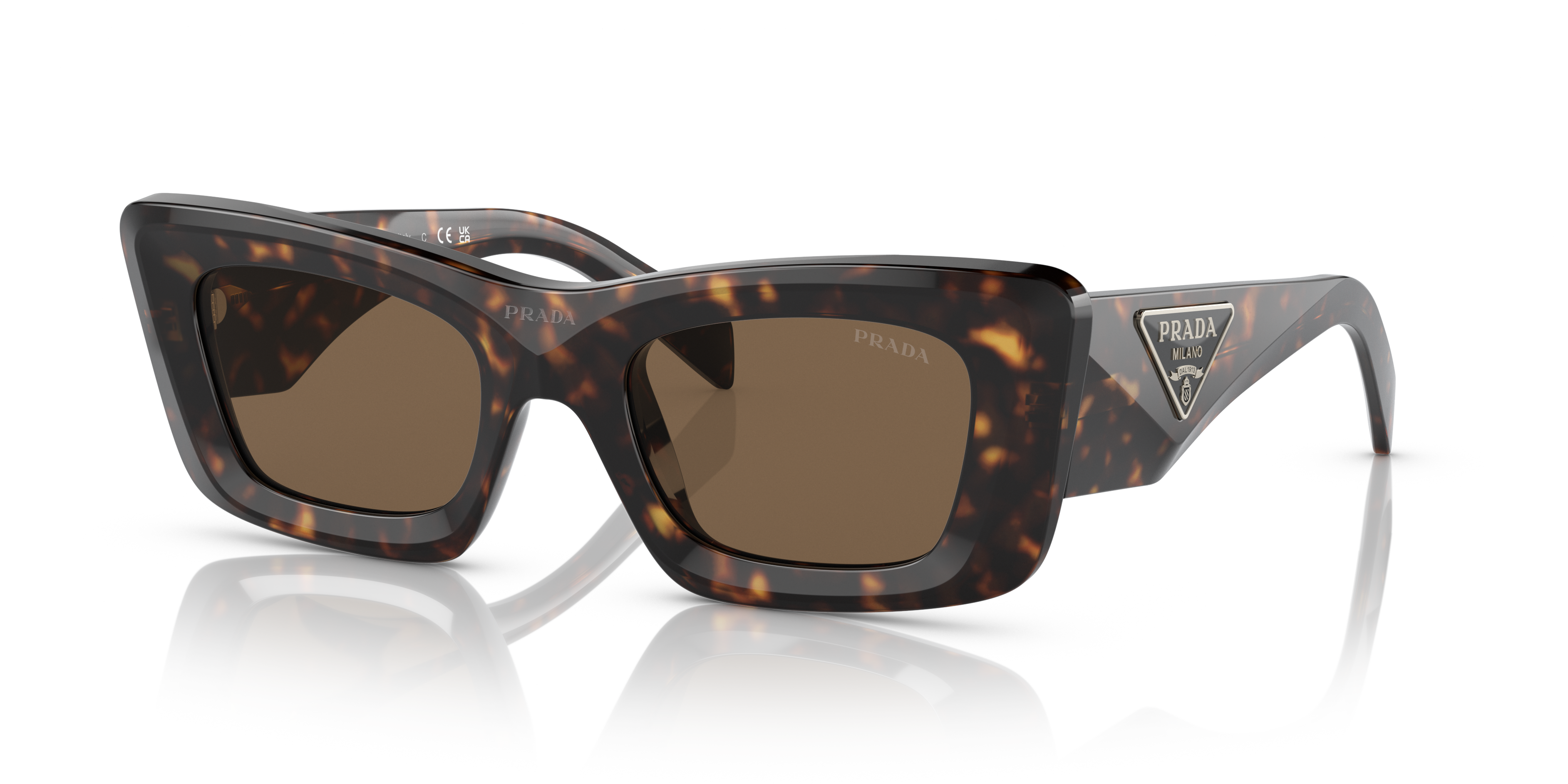 Prada PR 13ZS M (50 - 21) with Brown lenses and Tortoise frame